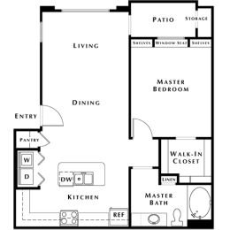 A1 Floor Plan at The Passage Apartments by Picerne, Henderson, Nevada