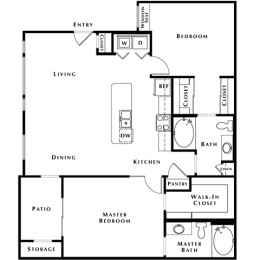 B3 Floor Plan at The Passage Apartments by Picerne, Nevada