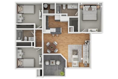 Santa Anita Floor Plan at The Equestrian by Picerne, Nevada, 89052