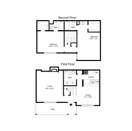 Floor Plan B4 at Davenport Apartments in Dallas, TX