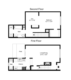 Floor Plan A1 at Davenport Apartments in Dallas, TX