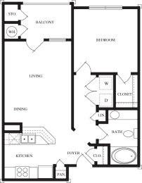 A1 2D Floorplan at Wellington Ridge in Lawrenceville, GA