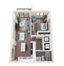 A7 Floor Plan at Alameda West, Miami, FL