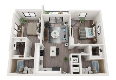 B12 Floor Plan at Alameda West, Florida