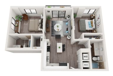 B8 Floor Plan at Alameda West, Miami, FL