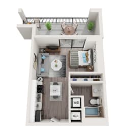 S4 Floor Plan at Alameda West, Florida, 33144