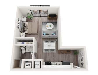 S6 Floor Plan at Alameda West, Miami, FL