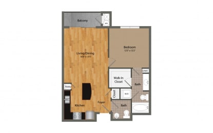 A3 floor plan at Dominion Post Oak in Houston, TX