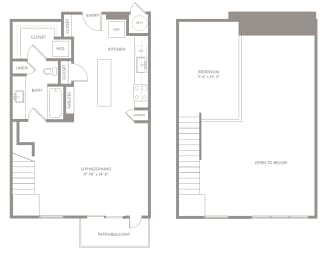 A2M floor plan of Knox Heights in Dallas, TX