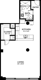  Floor Plan 1015 SF
