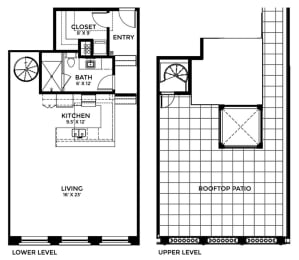  Floor Plan 983 SF