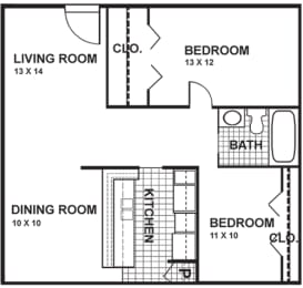  Floor Plan B 2.1