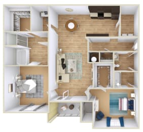  Floor Plan 2 Bedroom