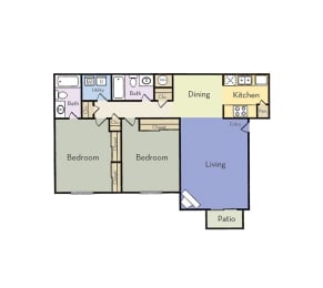 Emerald floor plan of Reflections at Cherry Creek  in Aurora, CO