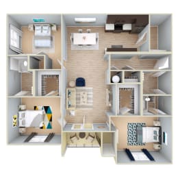  Floor Plan 3 Bedroom