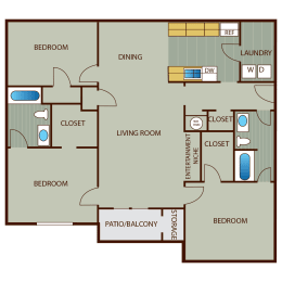  Floor Plan 3 Bedroom