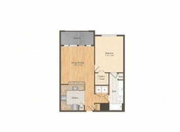 Muse at Museum District Floor Plan A4, Houston, TX