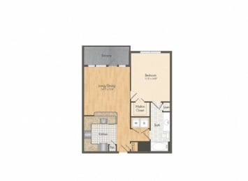 Muse at Museum District Floor Plan A6, Houston, TX