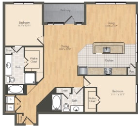 Muse at Museum District Floor Plan B5, Houston, TX