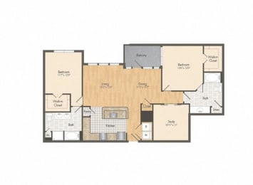 Muse at Museum District Floor Plan B6, Houston, TX