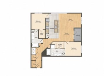 Muse at Museum District Floor Plan B7, Houston, TX