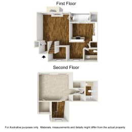 Augusta A4 3D Floorplan at Westdale Hills, Euless TX