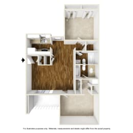 Bonaventure B1 3D Floorplan at Westdale Hills, Euless TX