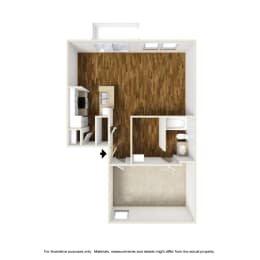 Firestone A1 3D Floorplan at Westdale Hills, Euless TX