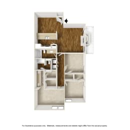 Sawgrass C1 3D Floorplan at Westdale Hills, Euless TX