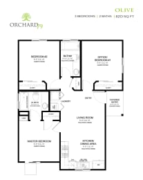 the floor plan of orchard house