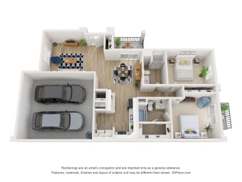  Floor Plan 2 x 2 Single Level 2