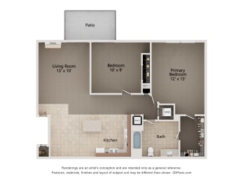  Floor Plan Two Bedroom