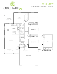 a floor plan of orchard house