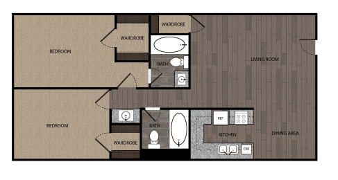 the floor plan of laurelwood