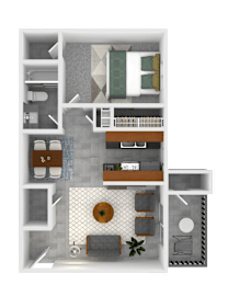 A1 Floorplan at Village at Iron Blossom, Reno, NV, 89511