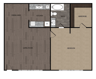 the marquis | 1 bedroom floor plan