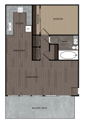 a floor plan of a bathroom with a sink and a toilet