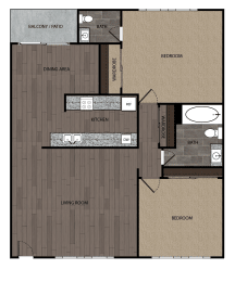 the floor plan of creekside apartments