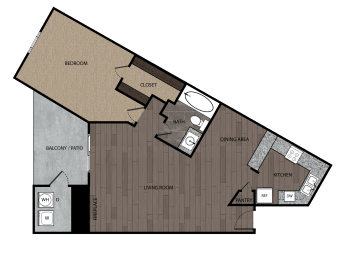 bedroom floor plan | the madison at ballston station