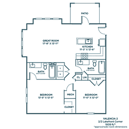 A floor plan of a two-story home with a garage and a master suite.