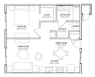 A1 Floor Plan at The 89 on Hayden, Scottsdale Arizona
