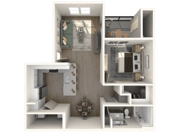 A1 Floor Plan at Weylyn Luxury Apartments, Laveen, AZ, 85339