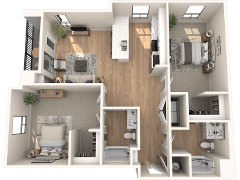 C2.3 Floor Plan at Solace at Ballpark Village, Goodyear, AZ, 85338