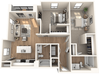 C2.6 Floor Plan at Solace at Ballpark Village, Goodyear, 85338