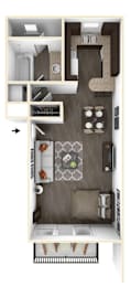 Studio 1 bath at The Phoenix Apartments on 6th Avenue, Phoenix