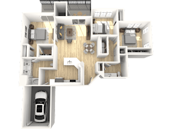 c1g Floor Plan at The Laurel Apartments, Chandler, AZ 85286