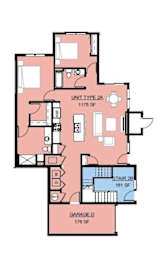 Unit Type 2A at The Woods at Copper Ranch, Hailey, 83333