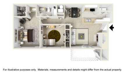 1 BED 1 BATH at Chinoe Creek Apartments, Lexington 40502