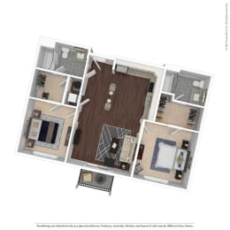 B3 Floor Plan  at East 51 At Rocketts Landing, Richmond