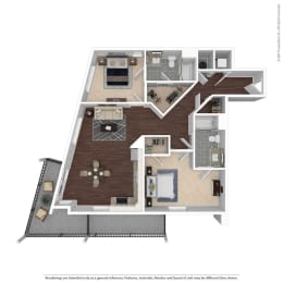 B4 Floor Plan at East 51 At Rocketts Landing, Richmond